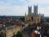 Lincoln view from the top of the castle walls